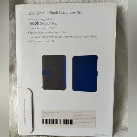 Nook Glowlight Plus Book Cover With Tab - Picture 3 of 3